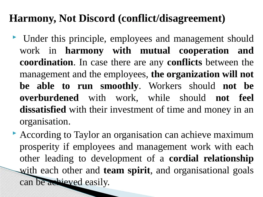 Topic: Scientific Principles of Management For - slide 10 of 24
