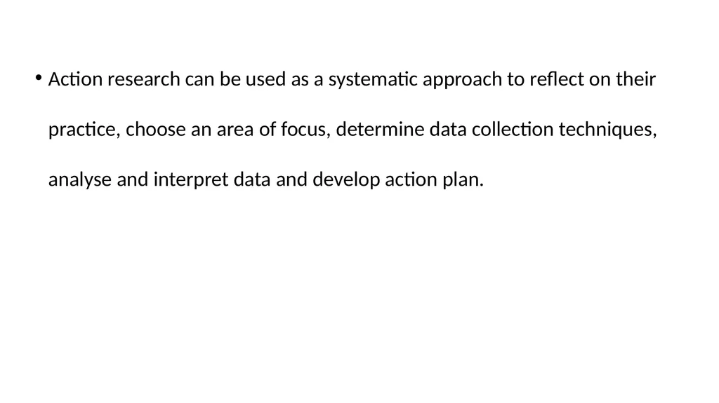 Principles of action research Reflexive critique- - slide 4 of 4
