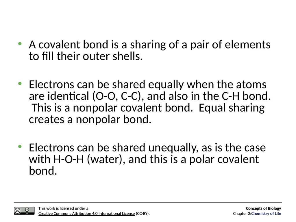 Concepts of Biology: Chemistry of Life Figure 2.1 - slide 15 of 63