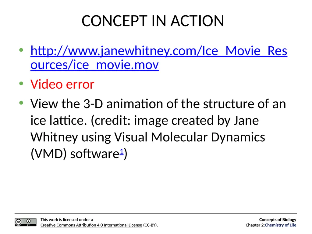 Concepts of Biology: Chemistry of Life Figure 2.1 - slide 24 of 63