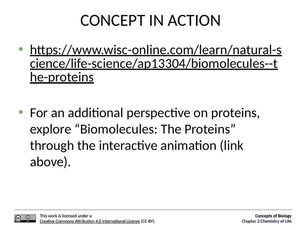 Concepts of Biology: Chemistry of Life Figure 2.1 - slide 59 of 63