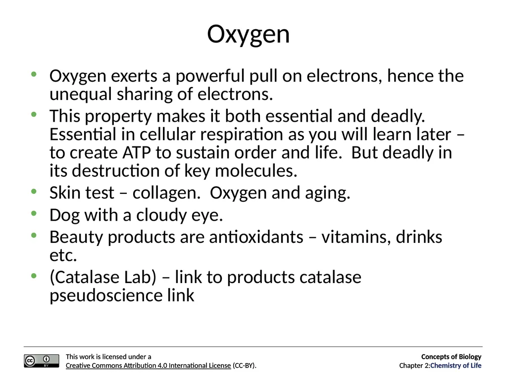 Concepts of Biology: Chemistry of Life Figure 2.1 - slide 17 of 63