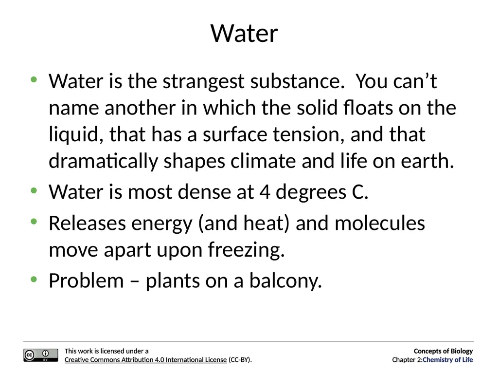 Concepts of Biology: Chemistry of Life Figure 2.1 - slide 23 of 63