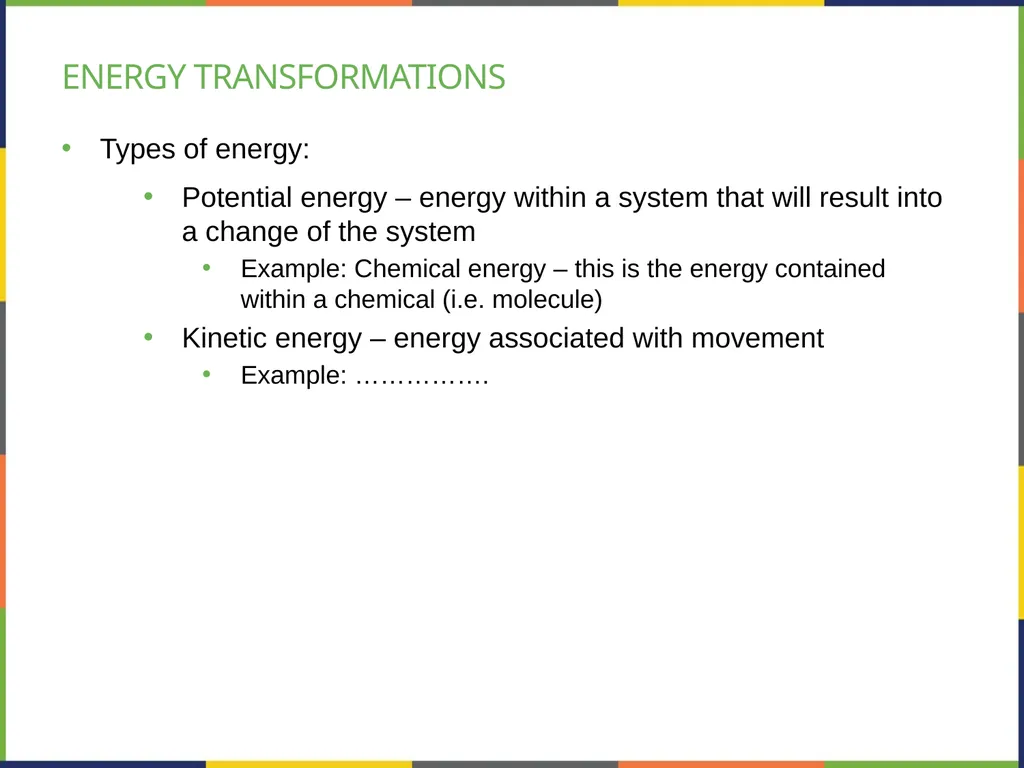 Chapter 4 HOW CELLS OBTAIN ENERGY PowerPoint Image - slide 10 of 39