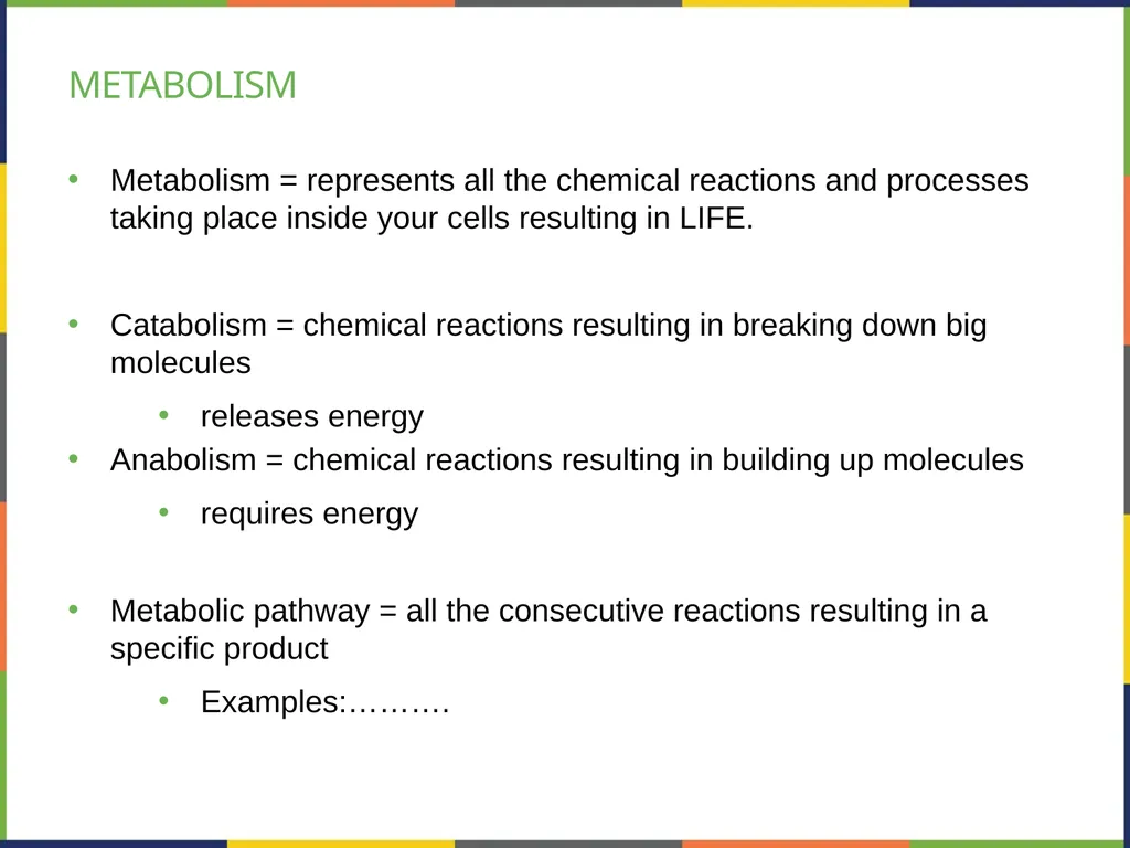 Chapter 4 HOW CELLS OBTAIN ENERGY PowerPoint Image - slide 6 of 39