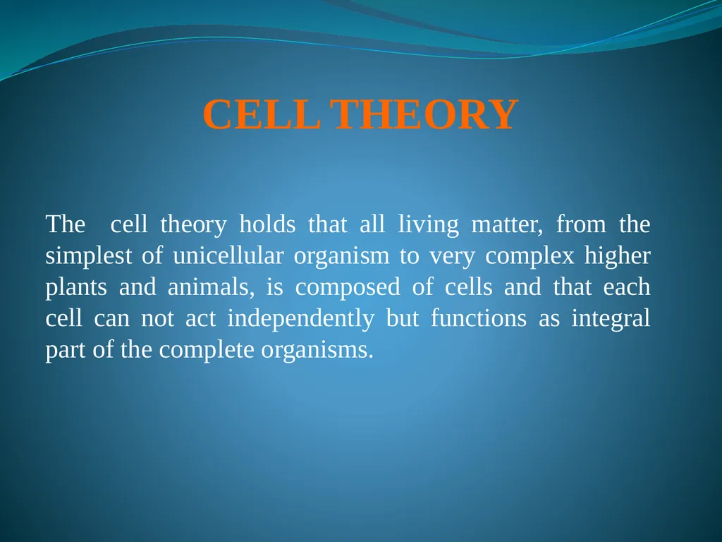 Cell Biology Cytology or Cell Biology The cytology - slide 7 of 13
