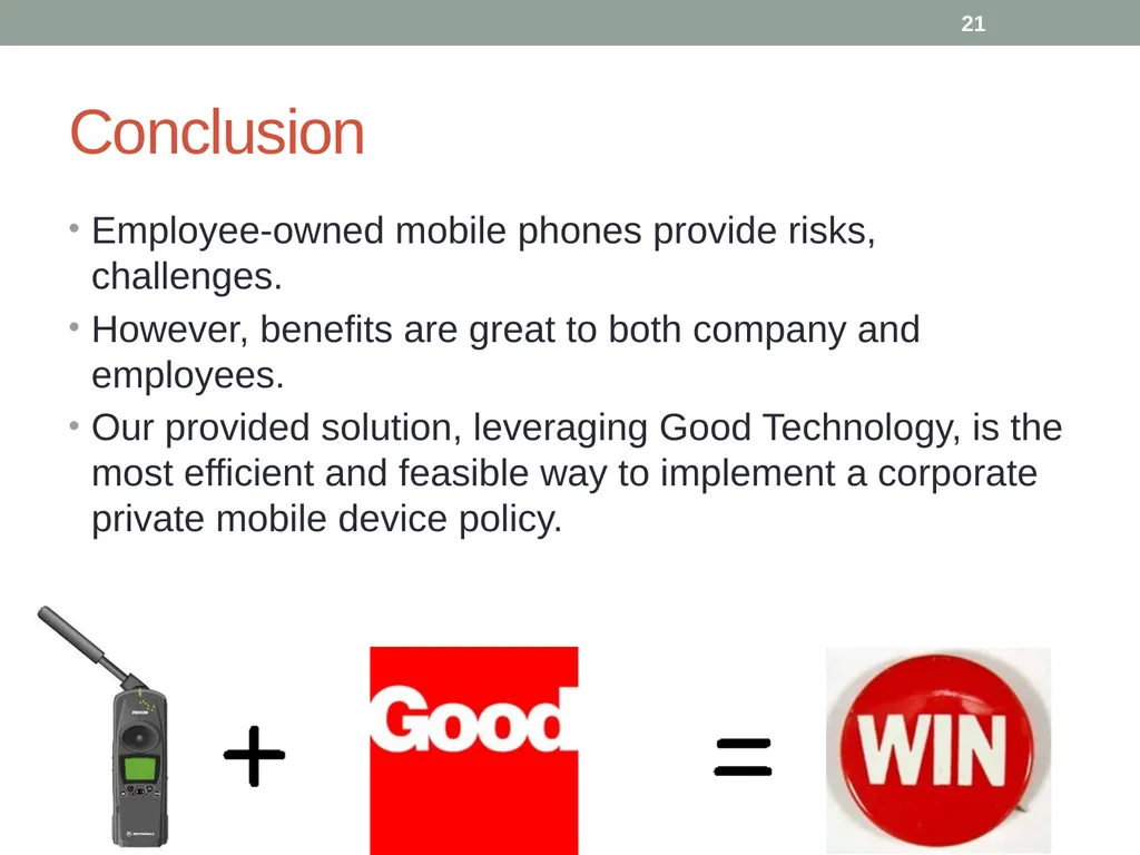 Mobile Device Security MSIT 458 - Information - slide 21 of 21