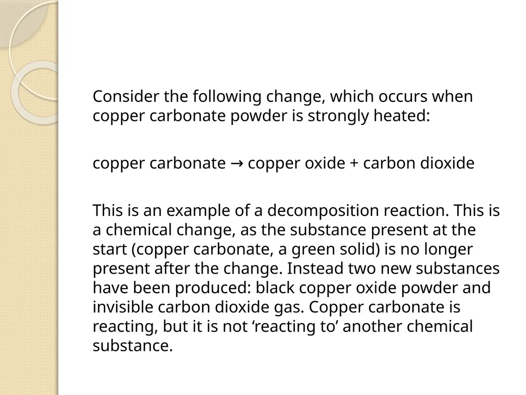 key concepts in chemistry Chemistry is usually - slide 12 of 12