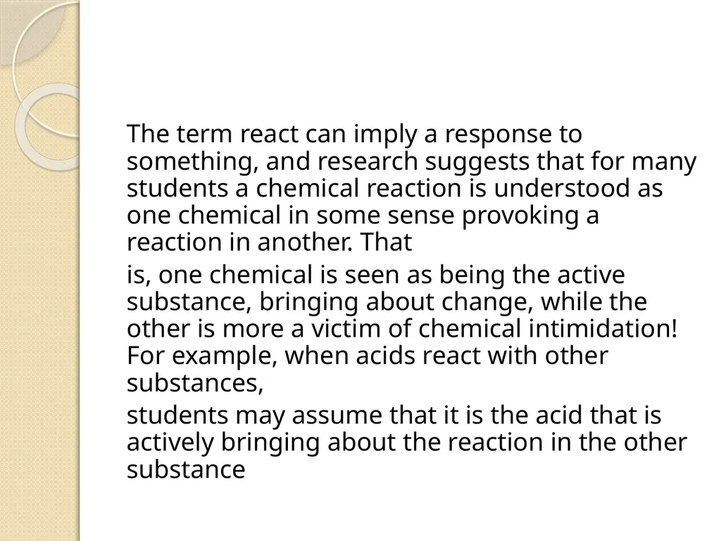 key concepts in chemistry Chemistry is usually - slide 11 of 12