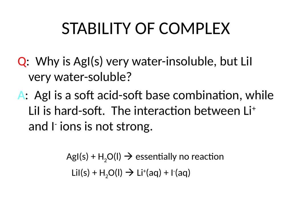 Hard & Soft Acids and Bases B.Sc. III year Dr. - slide 5 of 14