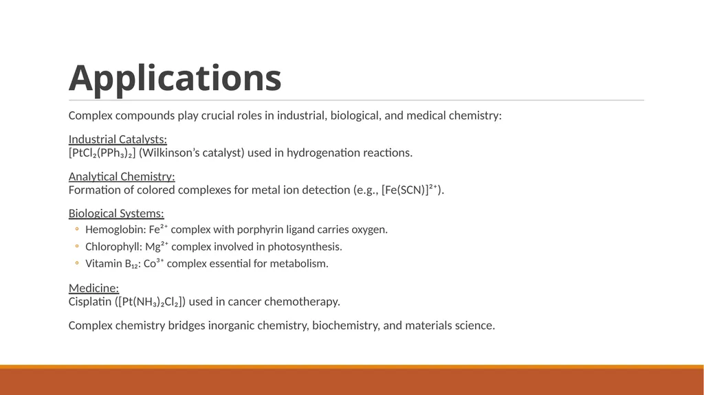 Chemistry of complex compounds. Basic concepts of - slide 10 of 12