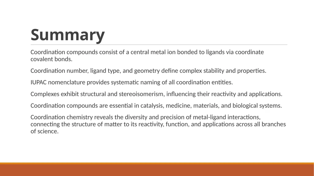 Chemistry of complex compounds. Basic concepts of - slide 11 of 12