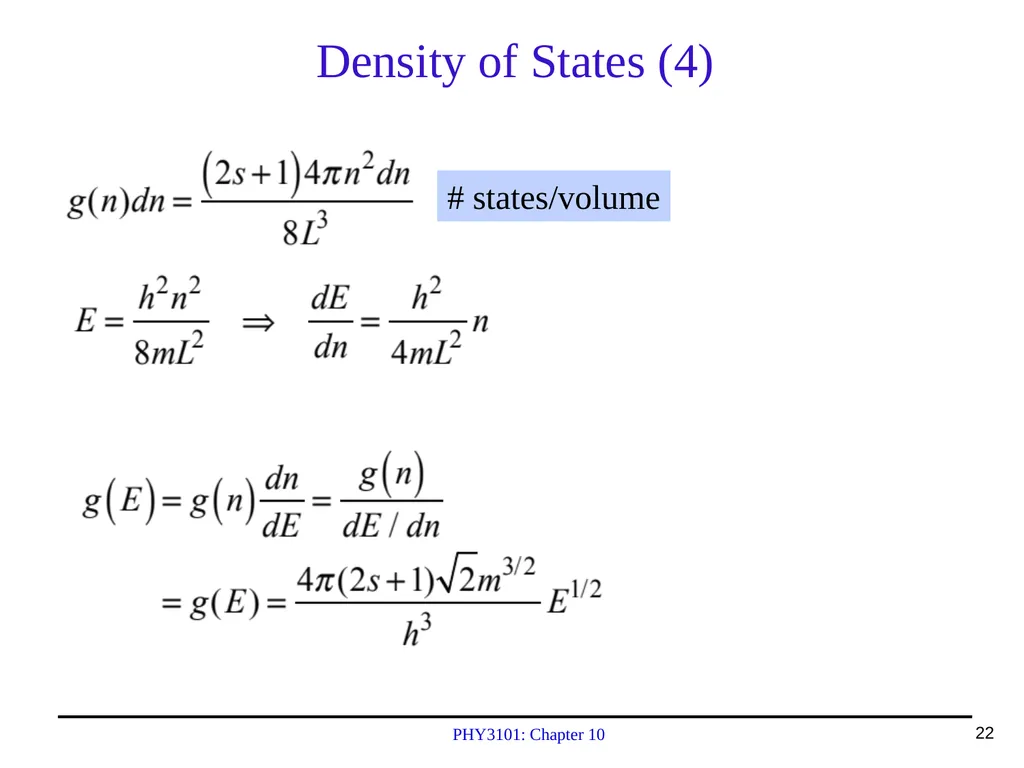 PHY3101: Chapter 10 Lecture Topics & Quiz: Oct. - slide 22 of 24