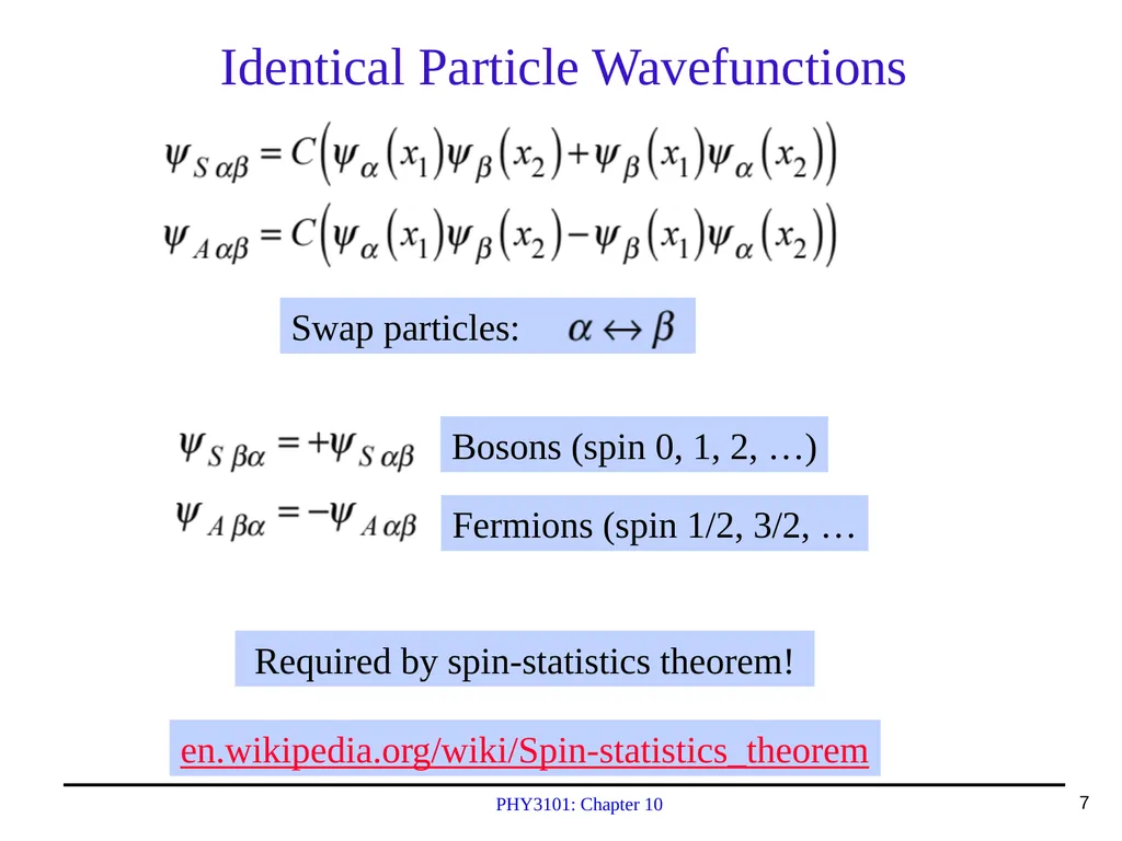 PHY3101: Chapter 10 Lecture Topics & Quiz: Oct. - slide 7 of 24