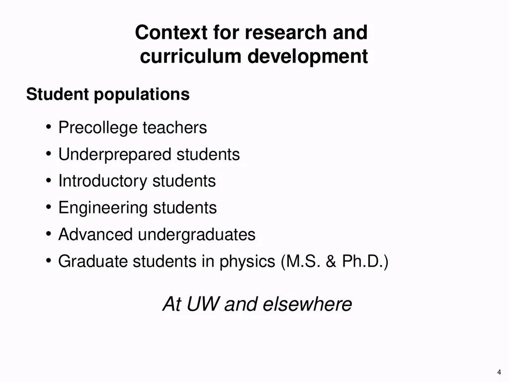 1 Development of Functional Understanding in - slide 4 of 60