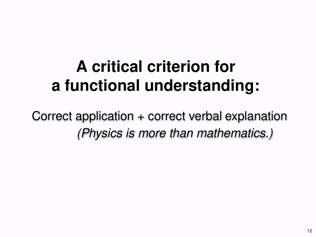 1 Development of Functional Understanding in - slide 12 of 60