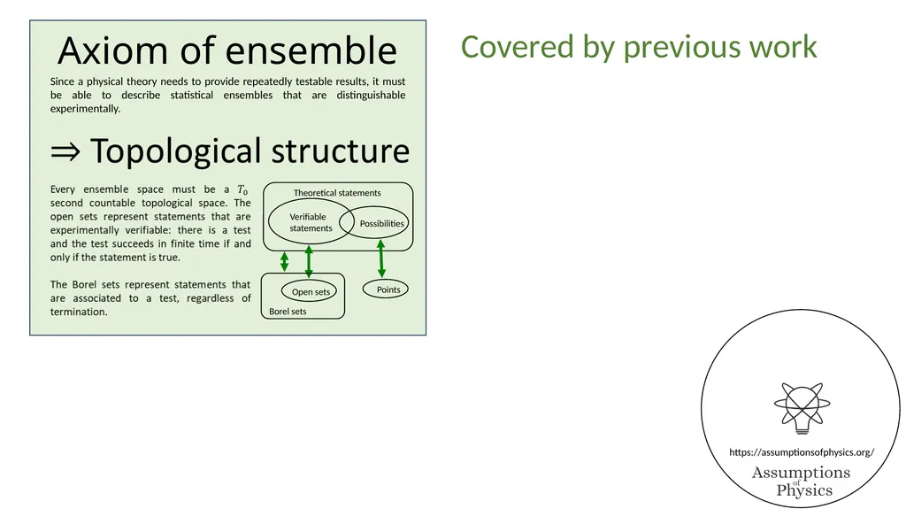 Assumptions of Physics Project overview Gabriele - slide 30 of 35