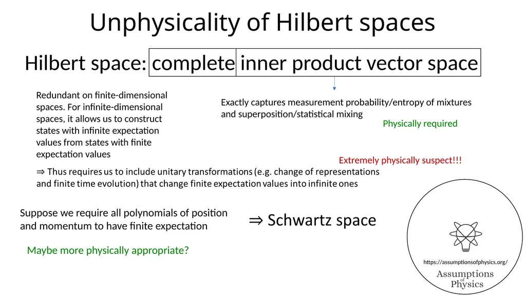 Assumptions of Physics Project overview Gabriele - slide 19 of 35