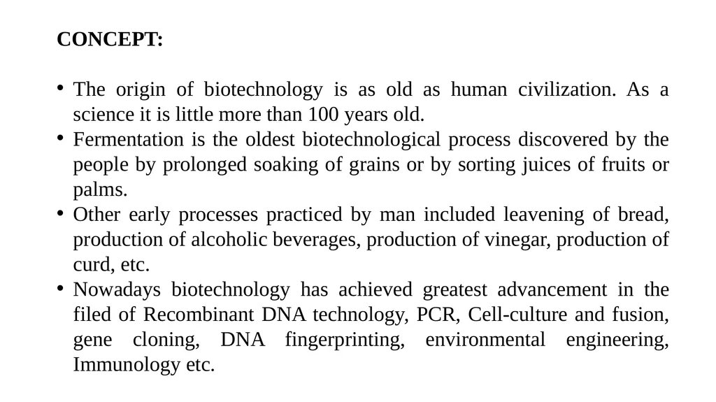 History, Scope and Significance of Biotechnology - slide 6 of 15