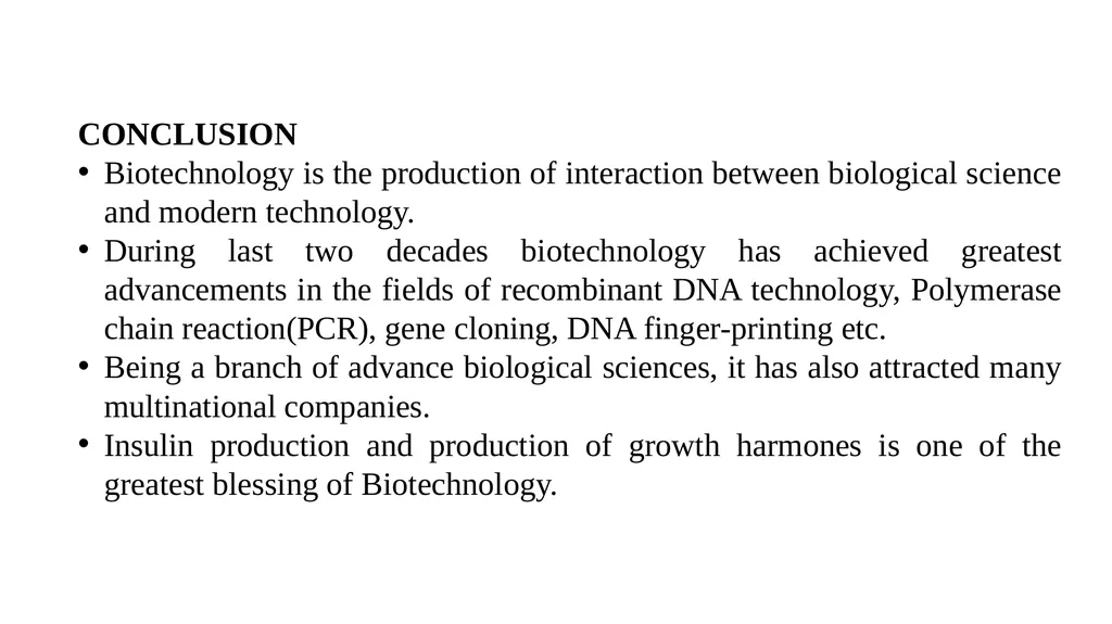 History, Scope and Significance of Biotechnology - slide 15 of 15