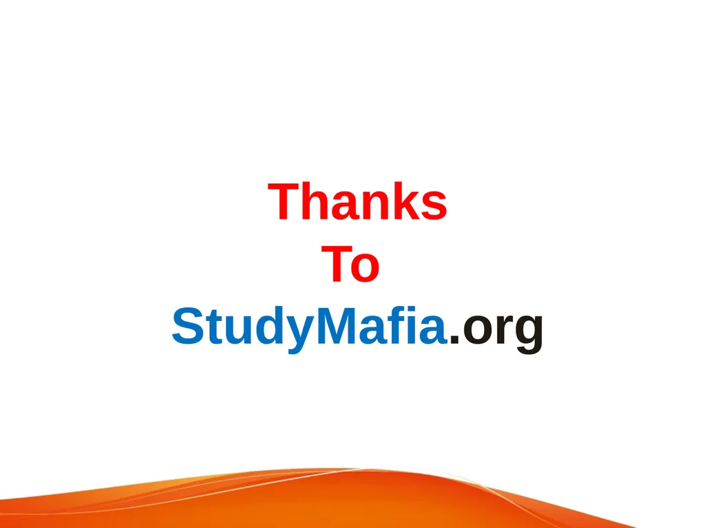 StudyMafia.Org Submitted To: Submitted By: - slide 22 of 22