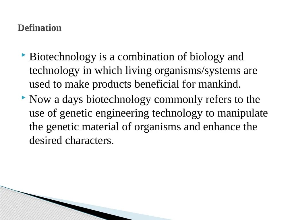 Biotechnology INTRODUCTION AND ITS SCOPE BY Azhar - slide 2 of 17