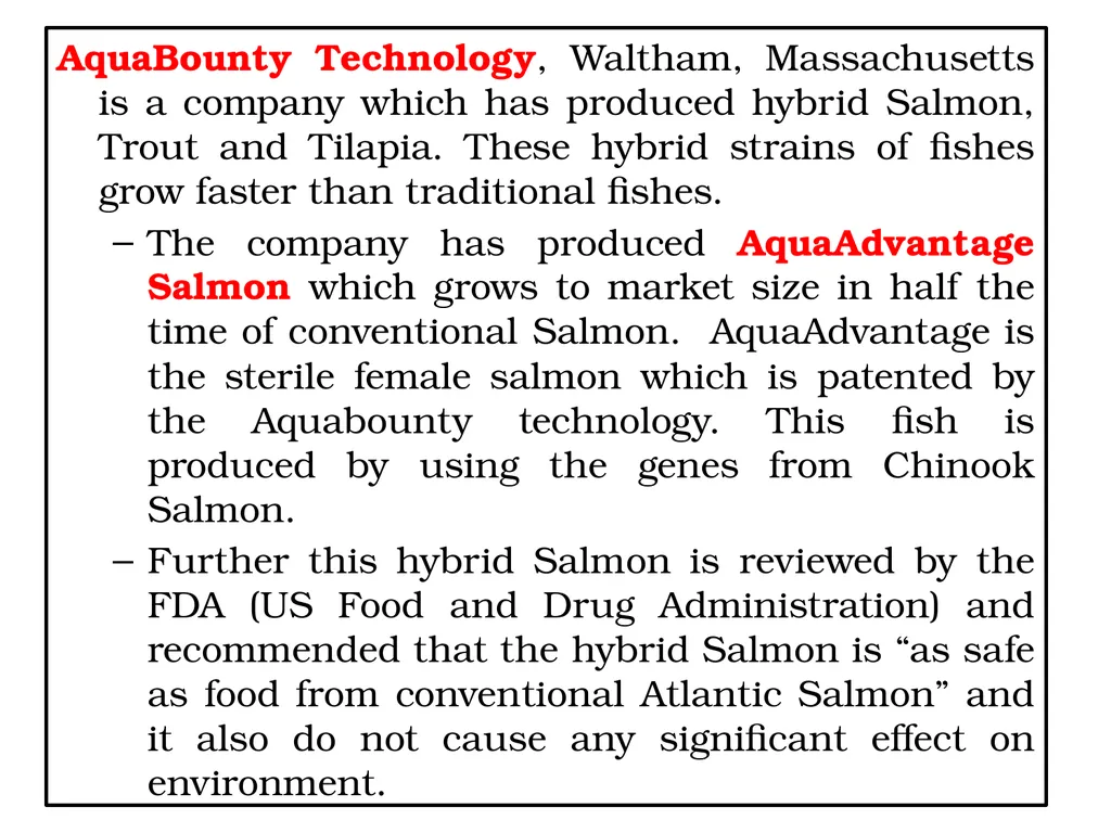 Animal Biotechnology Introduction The term - slide 4 of 8