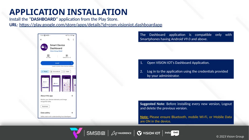 DASHBOARD APPLICATION GUIDE FEB 2024 © 2024 Vision - slide 3 of 15