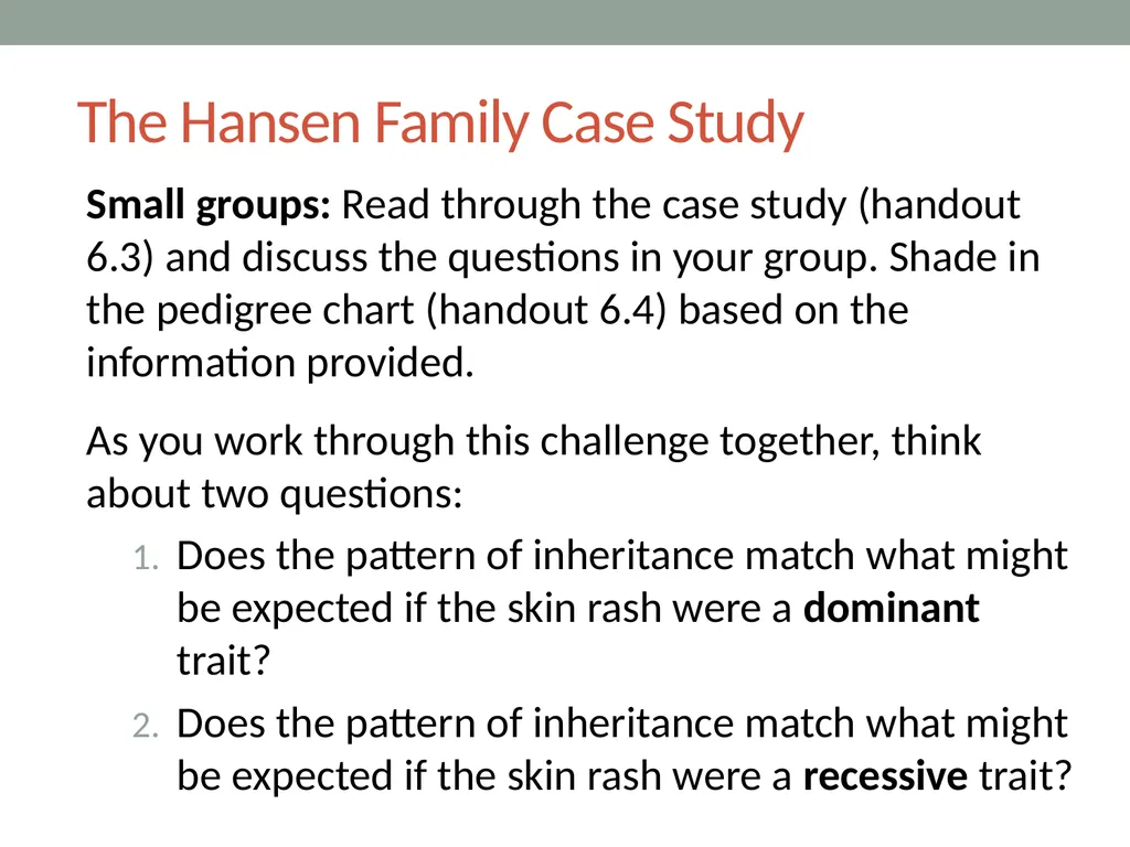 GENETICS Lesson 6b How Can Ideas about Trait - slide 9 of 13