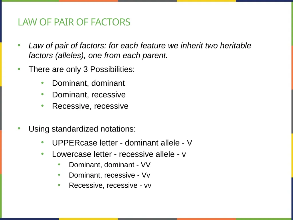 Chapter 8 PATTERNS OF INHERITANCE PowerPoint Image - slide 9 of 36