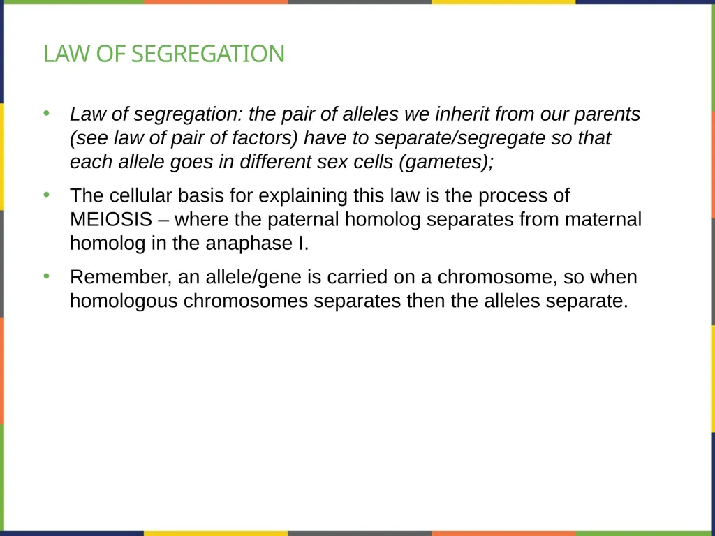 Chapter 8 PATTERNS OF INHERITANCE PowerPoint Image - slide 15 of 36