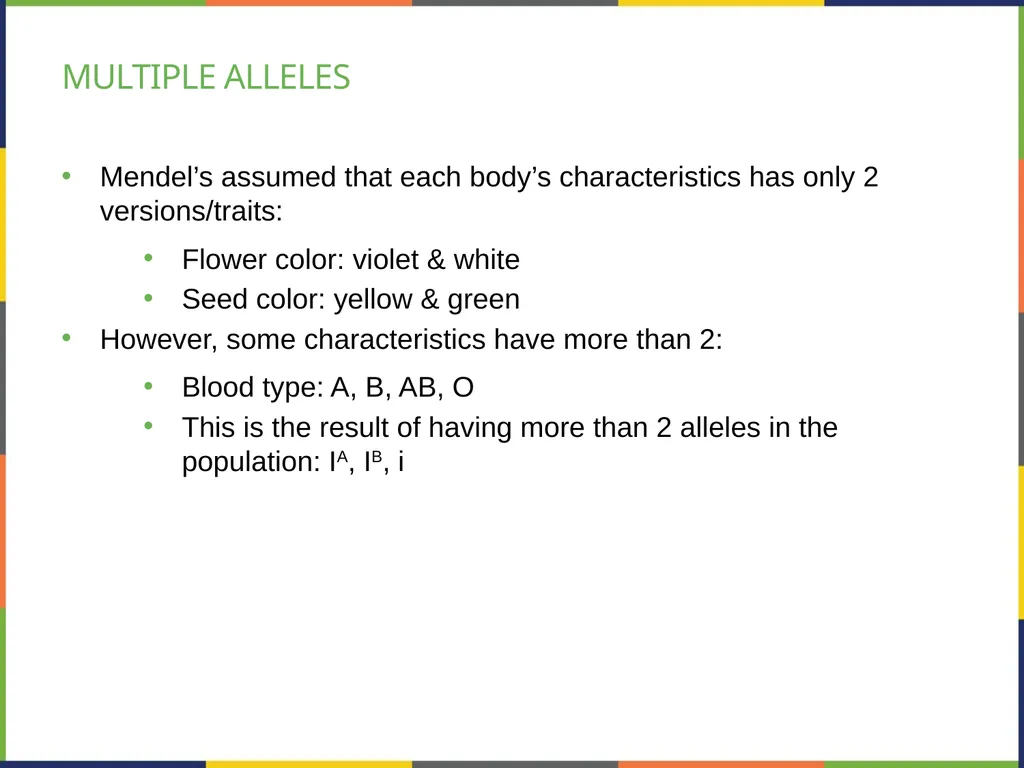 Chapter 8 PATTERNS OF INHERITANCE PowerPoint Image - slide 28 of 36