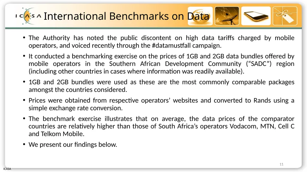 Briefing to Select Committee on Communications and - slide 11 of 26