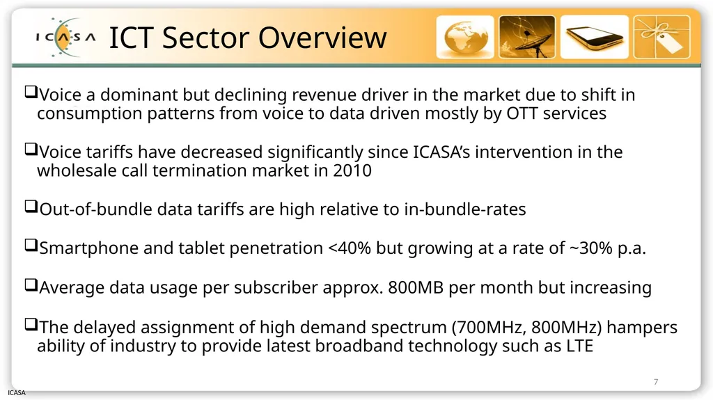 Briefing to Select Committee on Communications and - slide 7 of 26