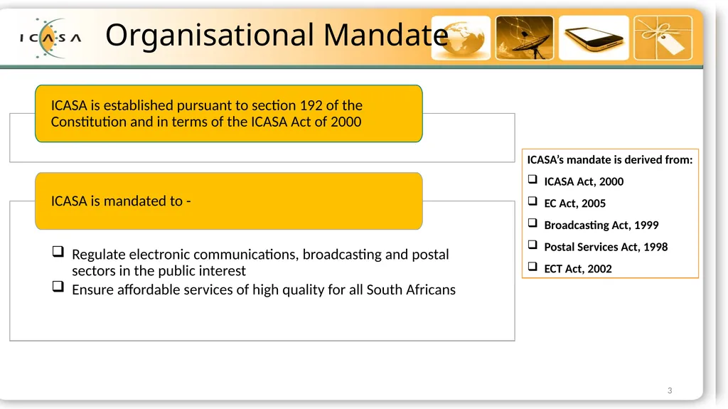 Briefing to Select Committee on Communications and - slide 3 of 26