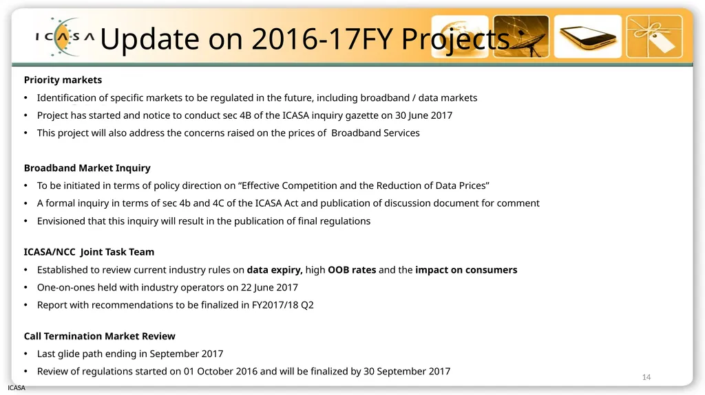 Briefing to Select Committee on Communications and - slide 14 of 26