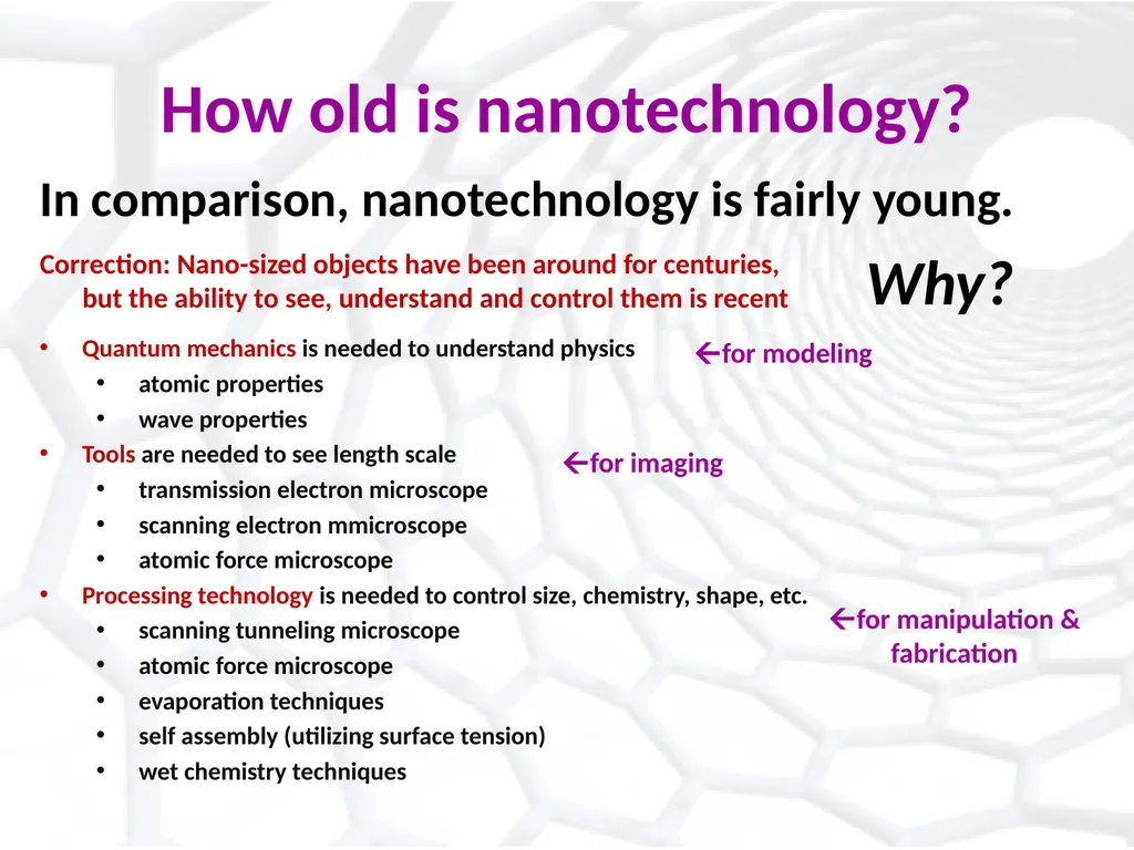 Introduction to Nanotechnology: Insights into a - slide 6 of 22