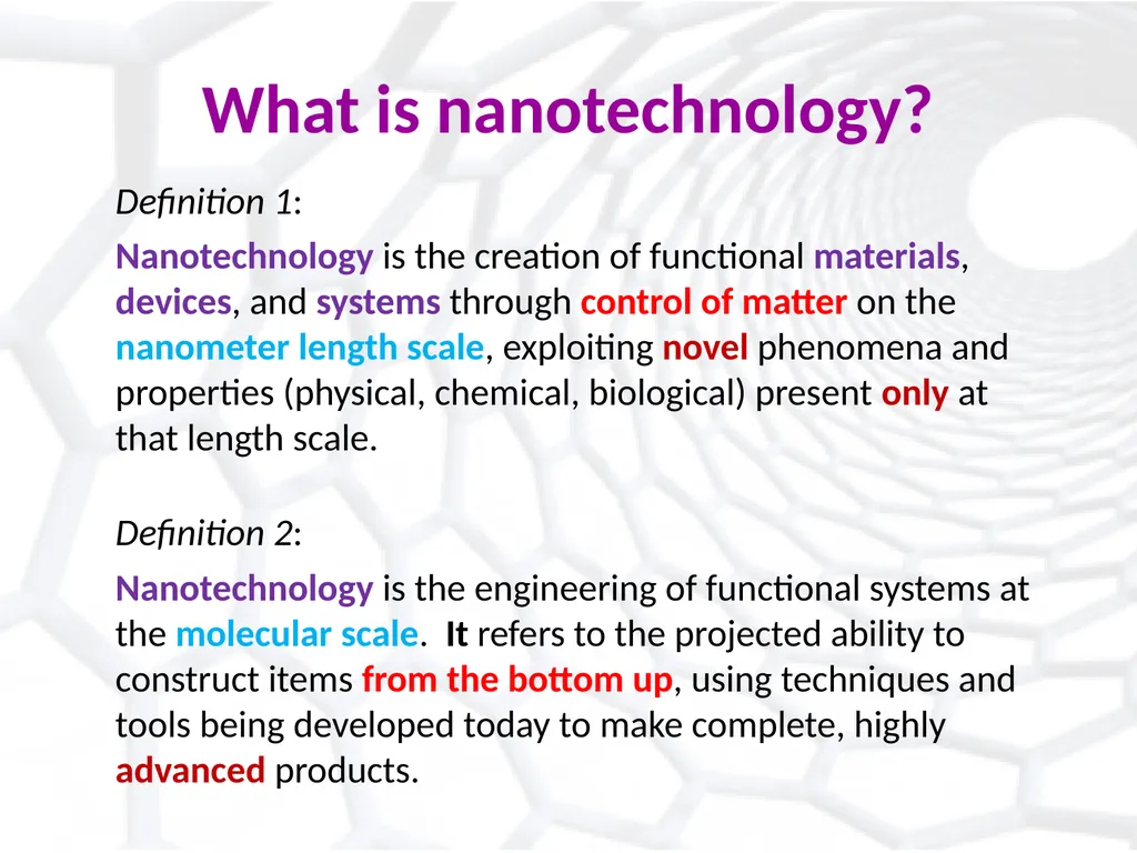 Introduction to Nanotechnology: Insights into a - slide 2 of 22