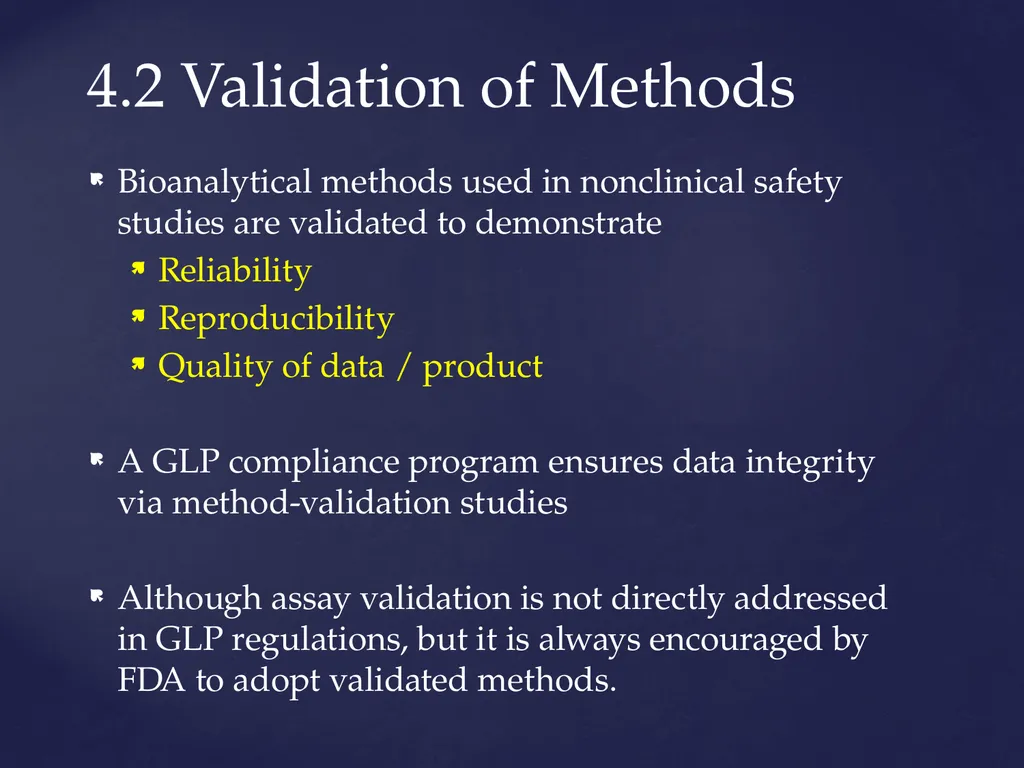 Good Laboratory Practices Practices and Guidelines - slide 58 of 77