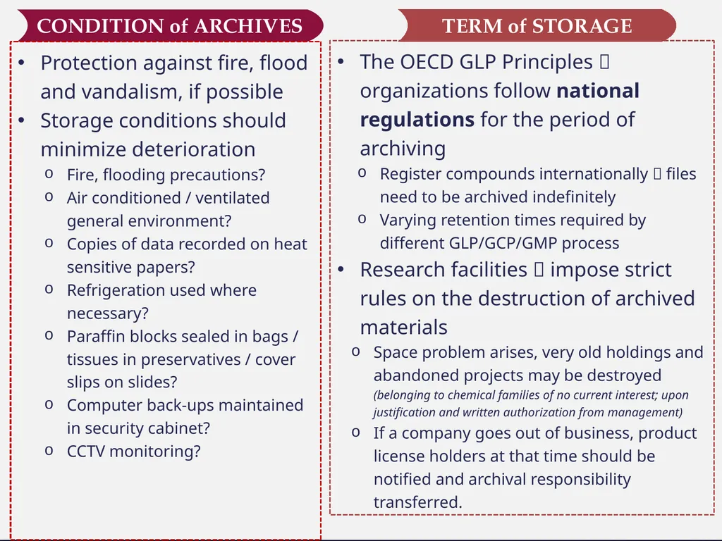 Good Laboratory Practices Practices and Guidelines - slide 54 of 77