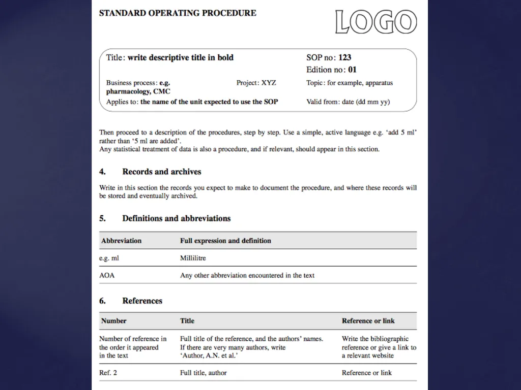 Good Laboratory Practices Practices and Guidelines - slide 41 of 77