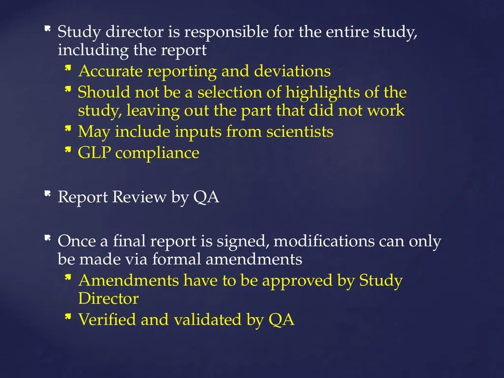 Good Laboratory Practices Practices and Guidelines - slide 49 of 77