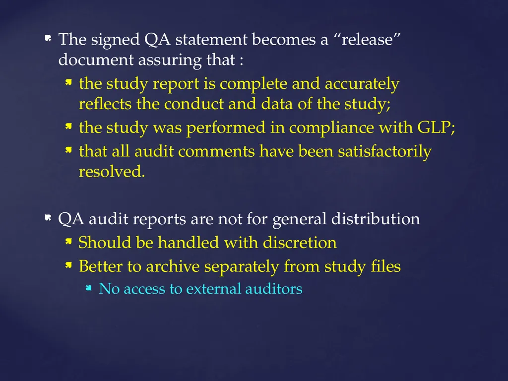 Good Laboratory Practices Practices and Guidelines - slide 76 of 77