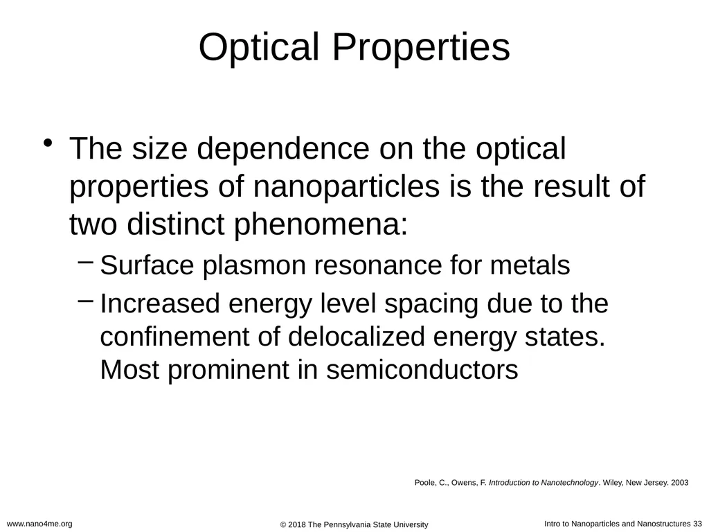 Introduction to Nanoparticles and Nanostructures - slide 33 of 54