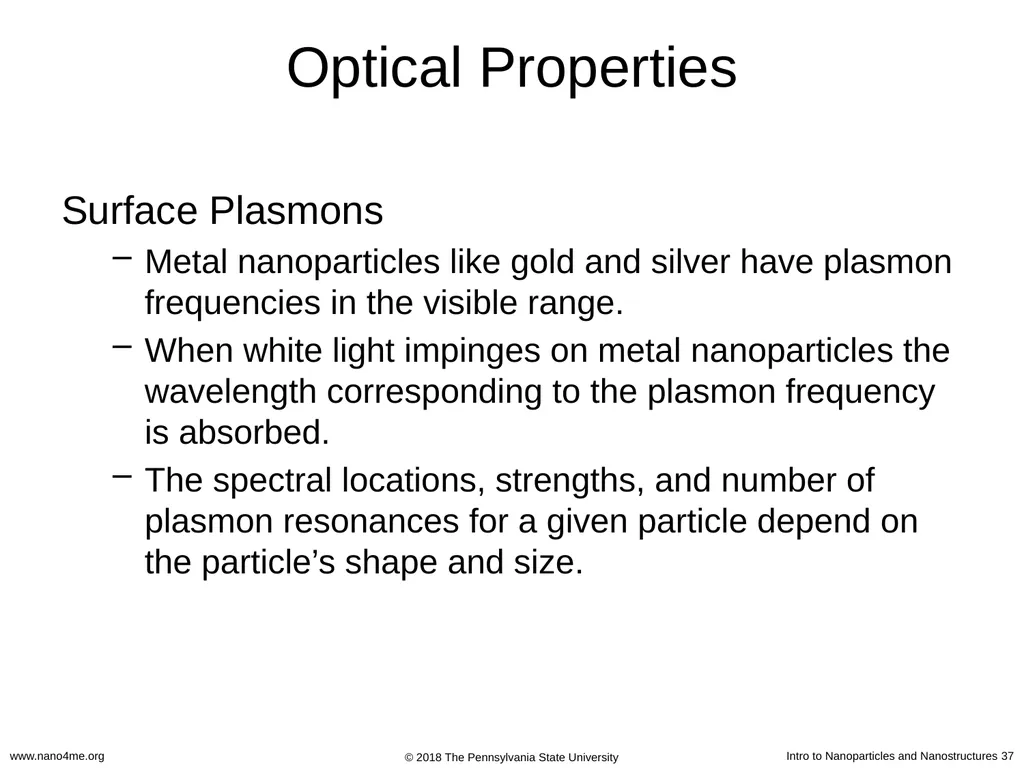 Introduction to Nanoparticles and Nanostructures - slide 37 of 54