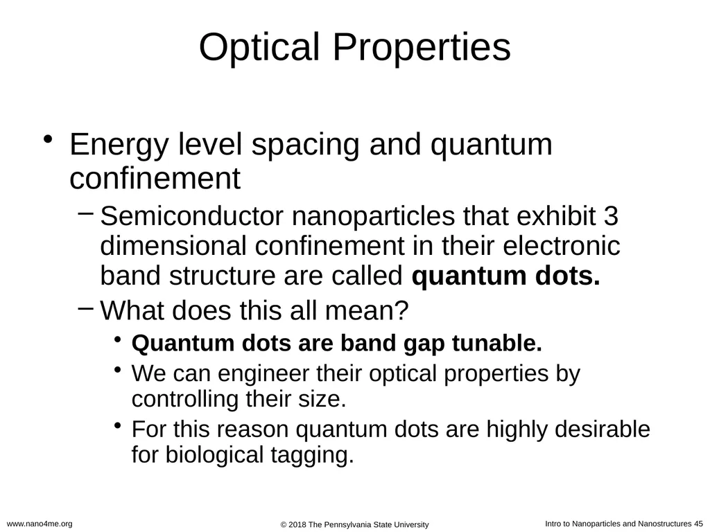 Introduction to Nanoparticles and Nanostructures - slide 45 of 54