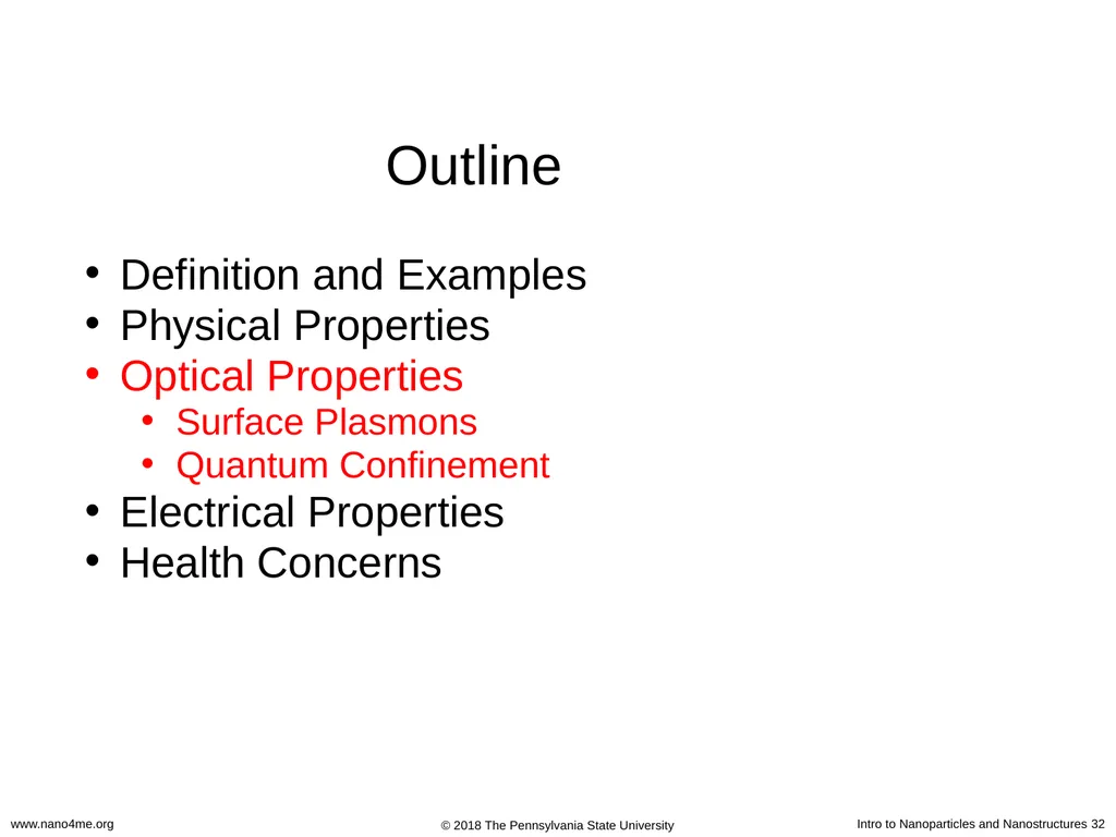 Introduction to Nanoparticles and Nanostructures - slide 32 of 54