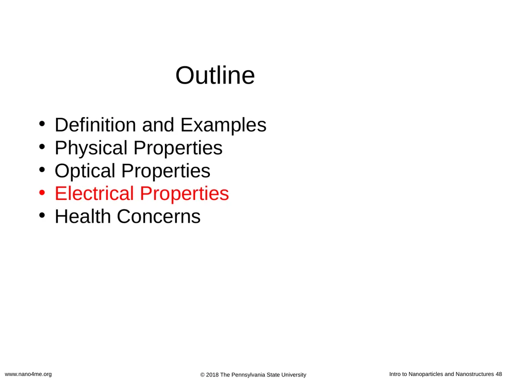 Introduction to Nanoparticles and Nanostructures - slide 48 of 54