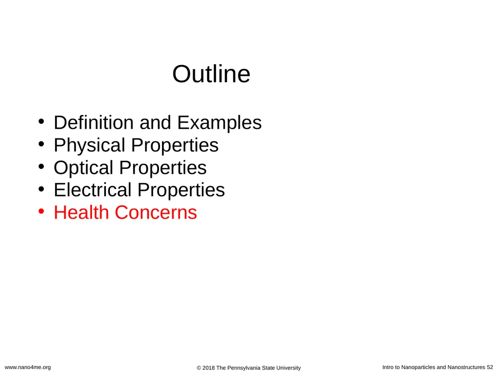 Introduction to Nanoparticles and Nanostructures - slide 52 of 54