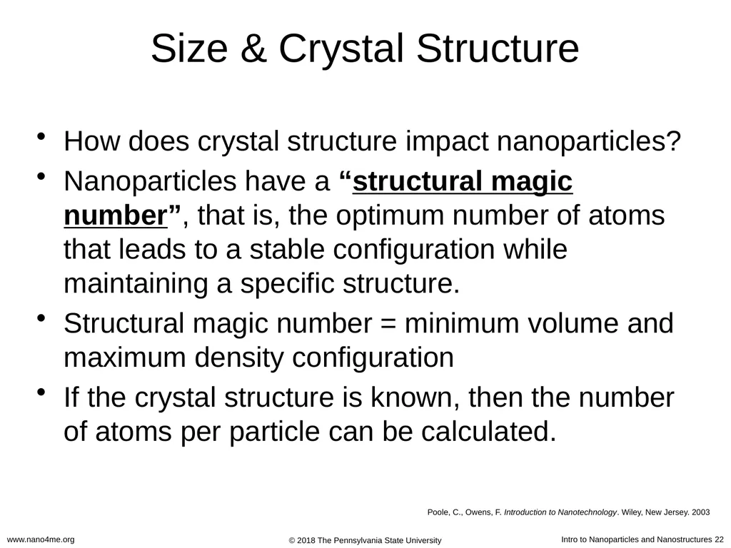 Introduction to Nanoparticles and Nanostructures - slide 22 of 54